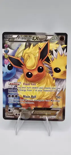 Pokemon Flareon EX Full Art Ultra Rare RC28/RC32 Generations Radiant Collection - Image 1