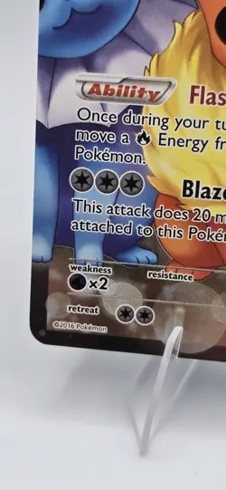 Pokemon Flareon EX Full Art Ultra Rare RC28/RC32 Generations Radiant Collection - Image 5