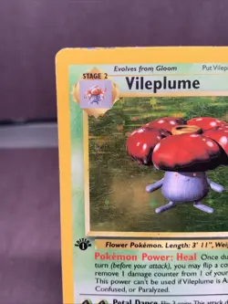 Pokemon TCG First Edition Vileplume 15/64 Holo Rare VTG WOTC 1999 - Image 2