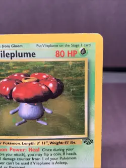 Pokemon TCG First Edition Vileplume 15/64 Holo Rare VTG WOTC 1999 - Image 3