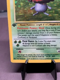 Pokemon TCG First Edition Vileplume 15/64 Holo Rare VTG WOTC 1999 - Image 5