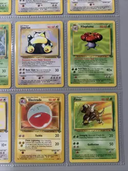 Pokemon TCG Jungle Set Non Holo Rare Binder Page Lot - WOTC VTG 1999 - Image 4