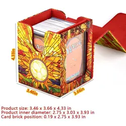 Cards Deck Box Fit For MTG Deck Box With 2 Card Dividers,2 Dice,Magic Commander - Image 3