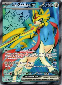 Pokemon Journey Together Hop's Zacian ex 176/159 NM - Image 1