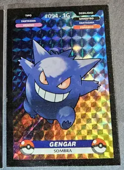 GASTLY X HAUNTER X GENGAR LOT MISPRINT - POKEMON KANTO CREALASER RARE TCG HOLO - Image 3