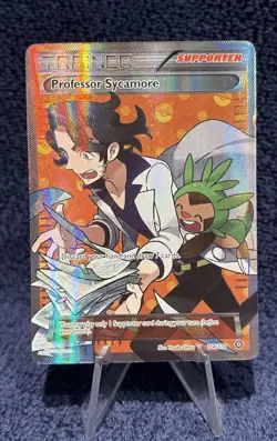 Professor Sycamore 114/114 Steam Seige Full Art Ultra Rare Pokemon LP - Image 1