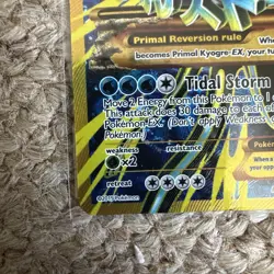 [LP] Primal Kyogre EX 96/98 2015 Full Art XY Ancient Origins POKEMON TCG - Image 4