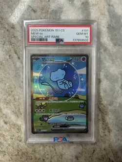 Pokemon Mew ex 191/151 CS Special Art Rare Holo PSA 10 Chinese - Image 1