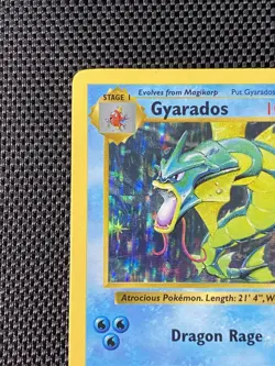 Gyarados 6/102 - Base Set Shadowless Holo Rare Pokemon TCG MP/LP - Image 2