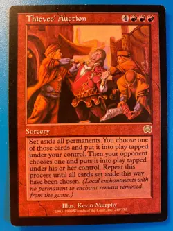 MTG 1x Thieves' Auction # 218 Mercadian Masques Legacy Magic the Gathering x1 LP - Image 1