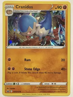 Pokemon TCG - Cranidos SWSH274 Black Star Promo Cosmo Holo - NM - Image 1