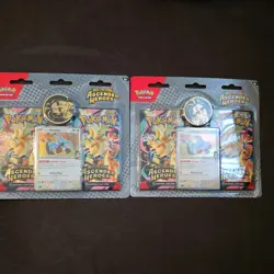 (Lot Of 2) Pokemon TCG Ascended Heroes 2-Pack Blister Bundle Larry Sealed New - Image 1