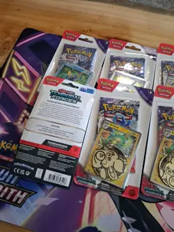 Lot of 6 Pokemon TCG Scarlet & Violet Temporal Forces Checklane Blister Pack New - Image 2