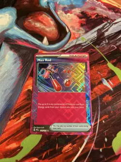 Pokemon Max Rod 116/131 Prismatic Evolutions Scarlet & Violet ACE SPEC Rare - Image 1