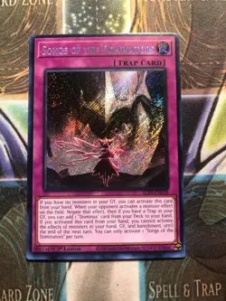 *** SONGS OF THE DOMINATORS *** 1ST EDITION SECRET RARE ALIN-EN078 YUGIOH! - Image 1