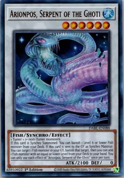 Yugioh Arionpos Serpent of the Ghoti DABL-EN088 Ultra Rare 1st Edition Near Mint - Image 1