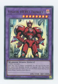 Yugioh Vision HERO Trinity BLHR-EN062 Ultra Rare 1st Edition NM - Image 1