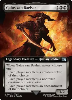 Gaius van Baelsar (Extended Art) FINAL FANTASY MTG MAGIC LEGENDARY HUMAN SOLDIER - Image 1