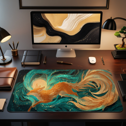 MTG Playmat | Nine Tails Fox Themed Playmat | Unofficial MTG Playmat - Image 1