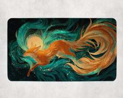 MTG Playmat | Nine Tails Fox Themed Playmat | Unofficial MTG Playmat - Image 2
