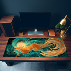 MTG Playmat | Nine Tails Fox Themed Playmat | Unofficial MTG Playmat - Image 3