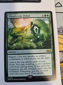 MTG - Thunderous Debut - Wilds of Eldraine - Image 1