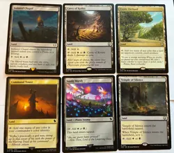 MTG Orzhov (Black white) - Utility Land Lot - x6 NM regular MTG Commander - Image 1