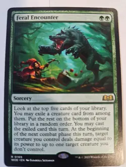 MTG - Feral Encounter - Wilds of Eldraine - Image 1