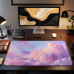 MTG Playmat | Kawaii Pink Sky Themed Playmat | Unofficial MTG Playmat - Image 1