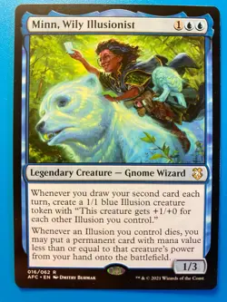 MTG 1x Minn, Wily Illusionist # 16 Commander: Forgotten Realms Magic the x1 NM - Image 1