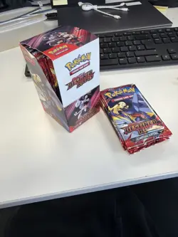 Pokemon Destined Rivals Half Booster Box (18 Booster Packs) NEW - Unsealed box - Image 1
