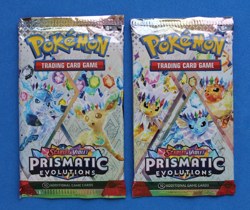 POKEMON SCARLET & VIOLET PRISMATIC EVOLUTIONS BOOSTER 2 PACKS SEALED - Image 1