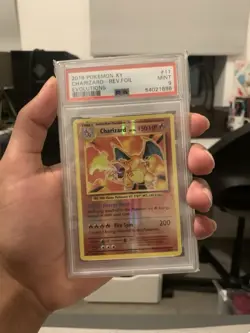 2016 POKEMON XY EVOLUTIONS #11 CHARIZARD-REV.FOIL EVOLUTIONS PSA 9 - Image 1