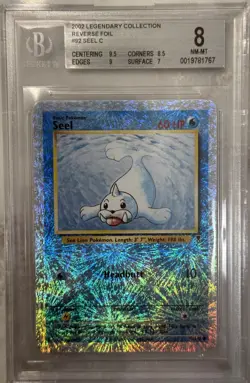 2002 Pokemon Legendary Collection Seel Reverse Holo #92 BGS 8 NM-MT - Image 1