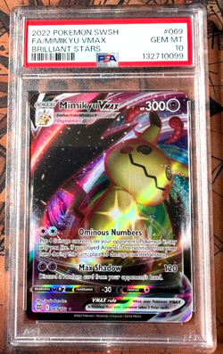 Mimikyu VMax 069/172 - PSA 10 - Brilliant Stars - Ultra Rare Holo - Pokemon TGC - Image 1