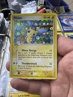 Pokemon TCG Minun EX Hidden Legends 67/101 (2004) NM-/LP+ Reverse Holo FREE SHIP - Image 1