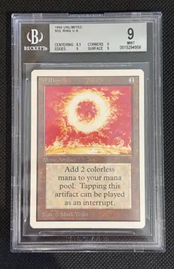 MTG Unlimited Sol Ring BGS 9 - MINT Magic the Gathering Vintage Old School - Image 1