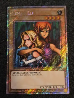 Yu-Gi-Oh TCG #RA03-EN109 Gemini Elf 1st Edition Platinum Secret Rare NM - Image 1