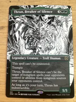 Thrun, Breaker of Silence (Borderless) 331 NM MTG Phyrexia All Will Be One Magic - Image 1