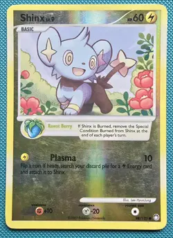 Shinx 98/123 Mysterious Treasures Reverse Holo Pokemon MP - Image 1
