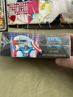 SkyBox Marvel Masterpieces Sealed Box 1992 Hulk Cyclops 100 Cards - Image 2