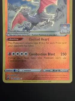 Pokemon TCG Radiant Charizard - 020/159 - Southeast Asia Gym Stamp PROMO - Image 4