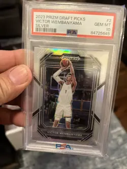2023-24 Panini Prizm Draft Picks - Victor Wembanyama #2 Silver Prizm (RC) - Image 2