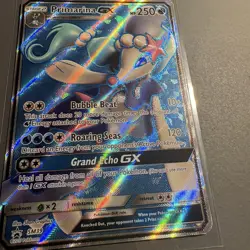 Pokemon TCG Primarina GX Sun Moon Black Star Promo SM39 Full Art Rare - Image 1