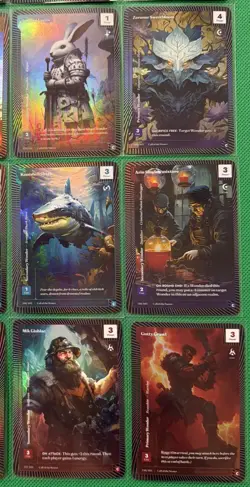 2025 Wonders of the First Foil Lot 25 C Cards-Sabre Relex Tuskhorn Flameheart W4 - Image 5