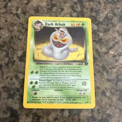 Dark Arbok Team Rocket 2/82 Holo Rare 60 HP Wizards 2000 Card Pokemon TCG - Image 1