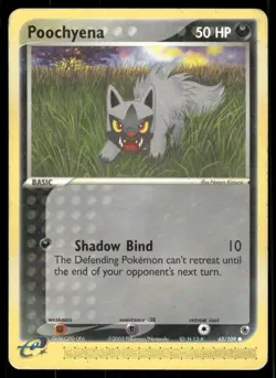 Pokemon Cards Poochyena 65/109 Ruby & Sapphire Common MP - Image 1