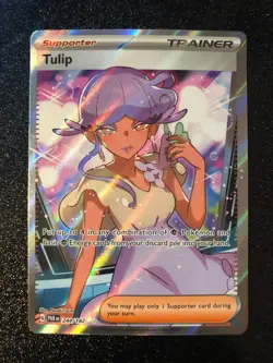 Tulip - 244/182 - Pokemon Paradox Rift Full Art Ultra Rare Card NM - Image 1
