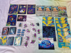 Large Pokemon TCG Evolutions Bundle - Dice Sets, Manuals, Card Sleeves, Stickers - Image 1