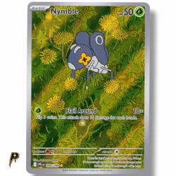 Nymble 096/094 - 2025 Phantasmal Flames Illustration Rare Holo Pokemon Card NM - Image 1